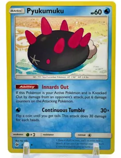 Pokemon Sun & Moon Base Set 47/149 Pyukumuku 4X Mint/NM Uncommon TCG 4 Cards X4 - Image 2