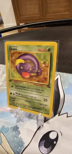 Ekans 46/62 First Edition Fossil Pokemon 1999 NM - Image 3