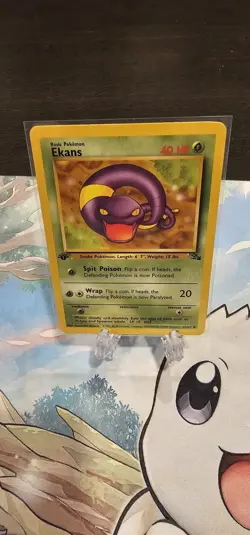 Ekans 46/62 First Edition Fossil Pokemon 1999 NM - Image 4