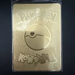 Pokemon TCG VMAX Spanish Pikachu VMAX Gold Metal Card - Image 2