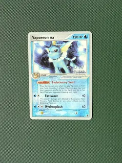 Vaporeon ex Jun Hasebe 110/113 Pokemon World Championships 2007 TCG Card LP - Image 1