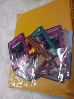 VTG Yellow Pokemon binder full of Yu-Gi-Oh Collectable TCG Cards WOW! - Image 2