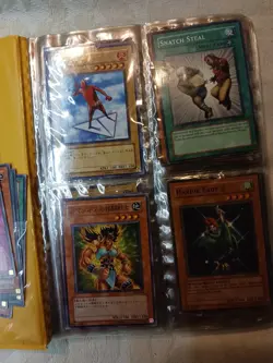 VTG Yellow Pokemon binder full of Yu-Gi-Oh Collectable TCG Cards WOW! - Image 3