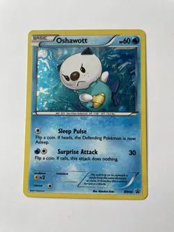 Oshawott Black & White Blisterpack Holo-Card BW Pokemon BW Black Star Promo - Image 1