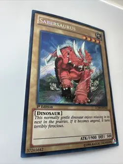 Yugioh LCJW-EN143 - Sabersaurus - SECRET RARE 1st Edition - Image 4