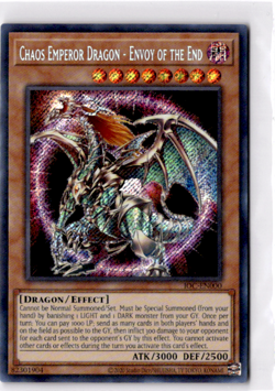 Chaos Emperor Dragon - Envoy of the End Secret Rare Invasion of Chaos NM/LP - Image 1