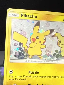 Pokemon Card Pikachu SM162 Sun & Moon Holo Black Star Promo Team Up Played 2 - Image 3