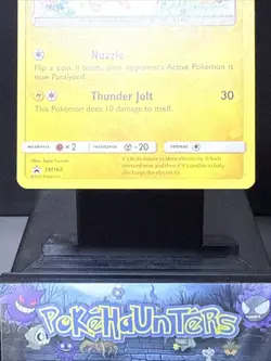 Pokemon Card Pikachu SM162 Sun & Moon Holo Black Star Promo Team Up Played 2 - Image 4