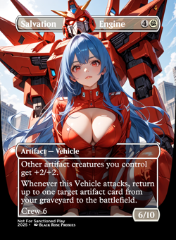 Salvation Engine - MTG Anime Custom - Playtest- Not For Sanctioned Play - Image 1
