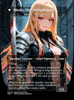 Kitagawa Marin, Sephiroth (Sephiroth, Fabled SOLDIER) - MTG Anime Custom - Image 2