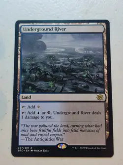 Underground River The Brothers' War Regular MTG Land - Image 1