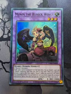 Yugioh - Munin the Runick Wings - TAMA-EN038 - 1st Edition - Super Rare - NM - Image 1