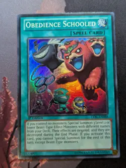 Obedience Schooled - Super Rare - LVAL-EN088 - 1st Edition - Yugioh - NM - Image 1