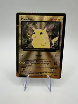 Pokemon TCG Celebrations Pikachu Gold Metal Card 58/102 - Image 1