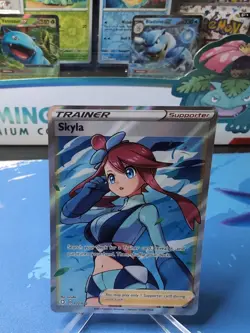 Skyla - 072/072 - Pokemon Shining Fates Sword Shield Full Art Ultra Rare Card NM - Image 1