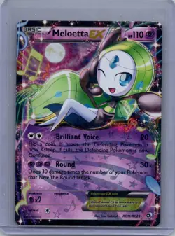 Meloetta EX RC11/RC25 - Pokemon Legendary Treasures Radiant Collection Card LP - Image 1