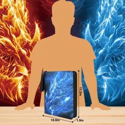 9 Pocket Card Binder with 60 Removable Sleeves Holds 1080 Game Sports Trading... - Image 3