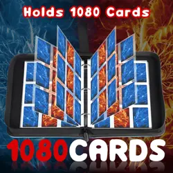 9 Pocket Card Binder with 60 Removable Sleeves Holds 1080 Game Sports Trading... - Image 4