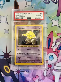 PSA 10 Drowzee 49/102 Base Set (1st Edition & Shadowless) Pokemon Card - Image 1