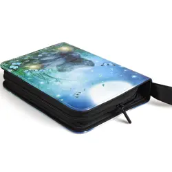 4 Pocket Trading Card Binders for 400 Cards, Cartoon Forest Night Moon Butter... - Image 3