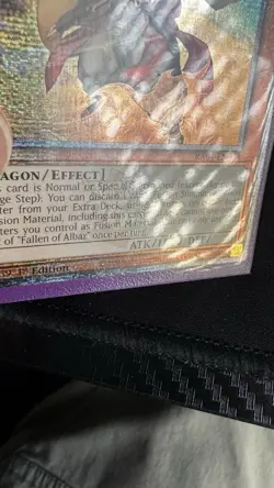 Yu-Gi-Oh Card RA04-EN034 Fallen of Albaz (Alt Art) Quarter Century Secret Rare. - Image 3