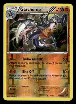 Garchomp 70/122 Reverse Holo Rare XY Breakpoint Pokemon Card - Image 1