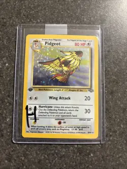 Pokemon Pidgeot Holo Rare TCG Card 8/64 First Edition - Image 3