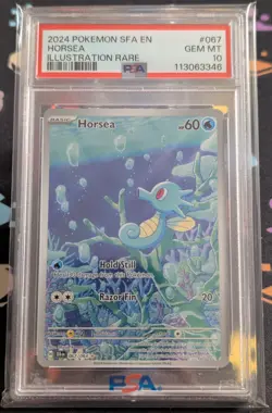 Pokemon TCG Horsea Illustration Rare Card 067/064 Holo Shrouded Fable PSA 10 ?? - Image 1