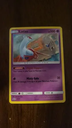 Pokemon TCG Latias SM87 Holo Cosmos Black Star Promo Card - Image 1