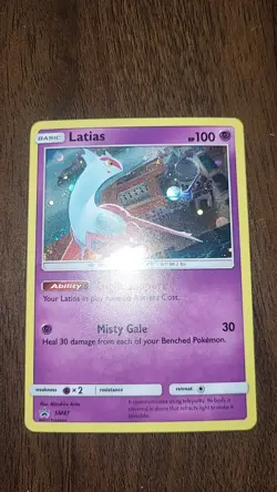 Pokemon TCG Latias SM87 Holo Cosmos Black Star Promo Card - Image 2