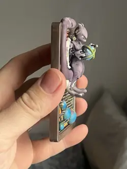 Pokemon card 3D - mewtwo - 3D printed with 8k resin - beautifully painted - Image 2