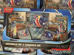 Pokemon Trading Card Game Greninja ex and Kingdra ex Special Collection Box X 5! - Image 2