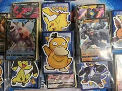 50 Pokemon Card Lot + 1 Ultra Rare + 1 Sticker + 5 Holo/Reverse Holos - Image 1