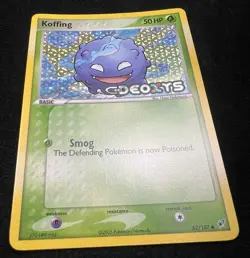 Koffing Ex Deoxys 62/107 Reverse Holo Vintage Pokemon Card - NM - Image 3