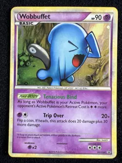 Wobbuffet HGSS04 Holo Promo Pokemon Card w/ ?? SWIRL - NM - Image 3