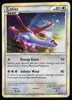 Latias HGSS10 Promo Cosmos Holo HeartGold & SoulSilver Pokemon Card - NM - Image 1