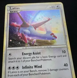 Latias HGSS10 Promo Cosmos Holo HeartGold & SoulSilver Pokemon Card - NM - Image 3