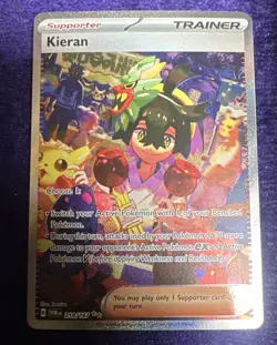 Pokemon TCG Kieran Sir 218/167SV06: Twilight Masquerade Holo Card - Image 1