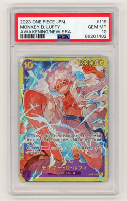 PSA 10 Monkey D. Luffy OP05-119 SEC One Piece Cards Japanese 2023 - Image 1