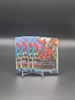 Gundam Card Game - Guncannon GD01-004 R Set of 4 - Image 1