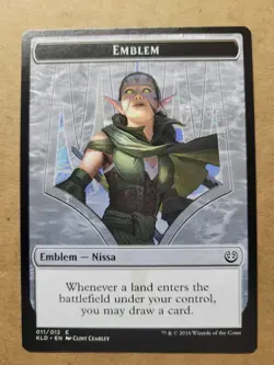 MTG Magic Emblem - Nissa, Vital Force (11/12) Kaladesh LP Cearley BULK DISCOUNT - Image 1