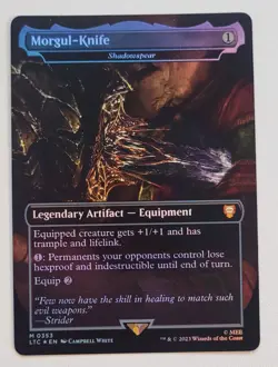 MTG Morgul-Knife Shadowspear Borderless 353 Lord of The Rings Foil NM - Mythic - Image 1