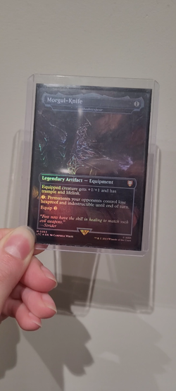 MTG Morgul-Knife Shadowspear Borderless 353 Lord of The Rings Foil NM - Mythic - Image 2