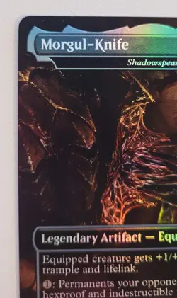 MTG Morgul-Knife Shadowspear Borderless 353 Lord of The Rings Foil NM - Mythic - Image 4