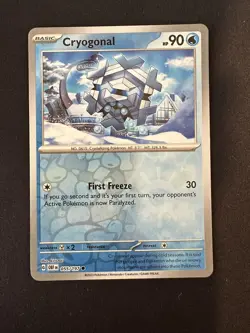 POKEMON TCG CRYOGONAL 055/197 OBSIDIAN FLAMES REVERSE HOLO ENGLISH - Image 1