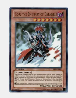 Yugioh! NM Gorz the Emissary of Darkness - LCYW-EN044 - Ultra Rare - 1st Edition - Image 1