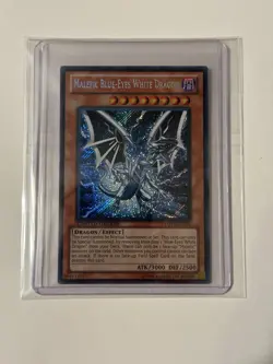 YUGIOH- Malefic Blue-Eyes White Dragon - YMP1-EN002 - Secret Rare - Limited - NM - Image 1