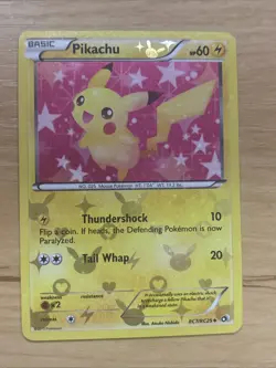 2013 Pokemon Pikachu TCG Holo Card RC7/RC25 Legendary Treasures Radiant - Image 1