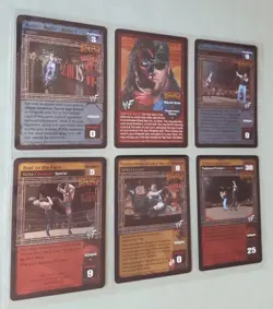 WWF WWE WRESTLING: RAW DEAL CCG 'BROTHERS DESTRUCTION' SIX FOIL CARDS - Image 2