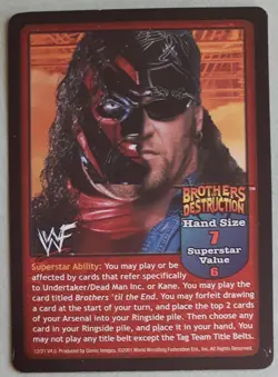 WWF WWE WRESTLING: RAW DEAL CCG 'BROTHERS DESTRUCTION' SIX FOIL CARDS - Image 5
